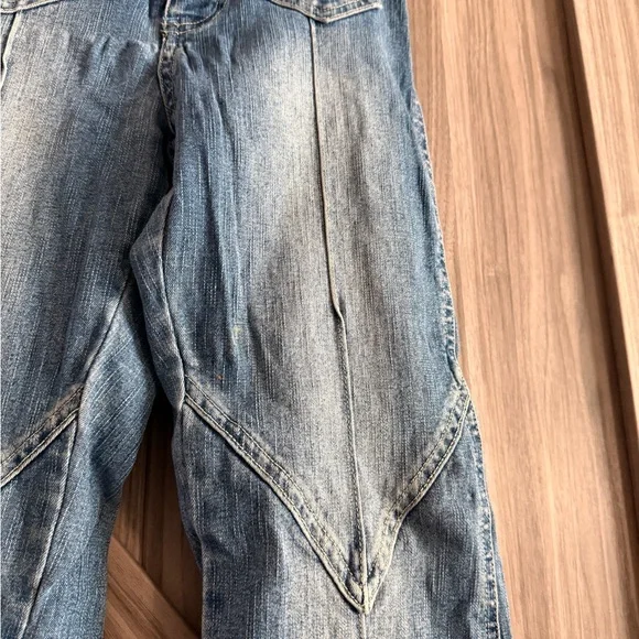 Blue Flare Jeans with Distressed Details - Vintage Y2K - Picture 2 of 5